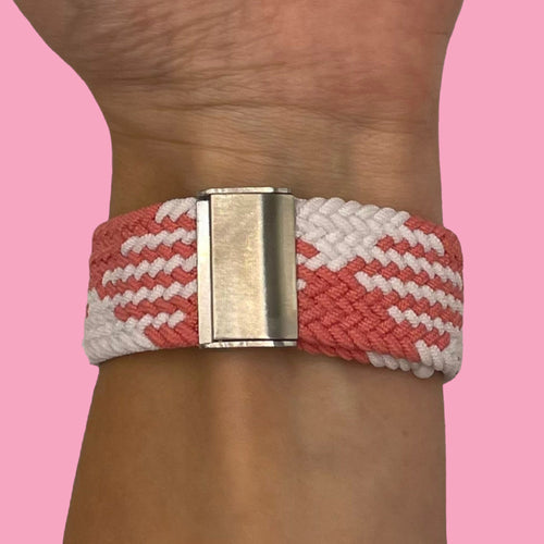 pink-white-huawei-watch-gt4-46mm-watch-straps-nz-nylon-braided-loop-watch-bands-aus
