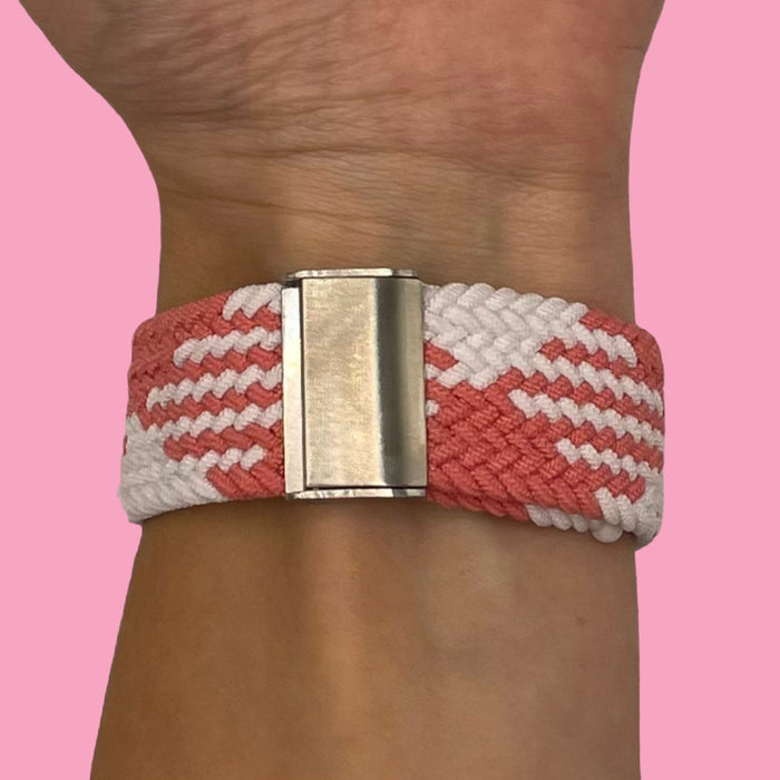 pink-white-huawei-watch-gt4-46mm-watch-straps-nz-nylon-braided-loop-watch-bands-aus