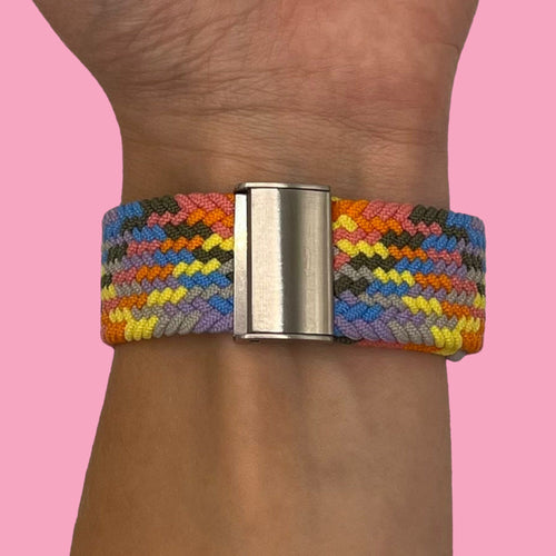rainbow-garmin-tactix-bravo,-charlie-delta-watch-straps-nz-nylon-braided-loop-watch-bands-aus