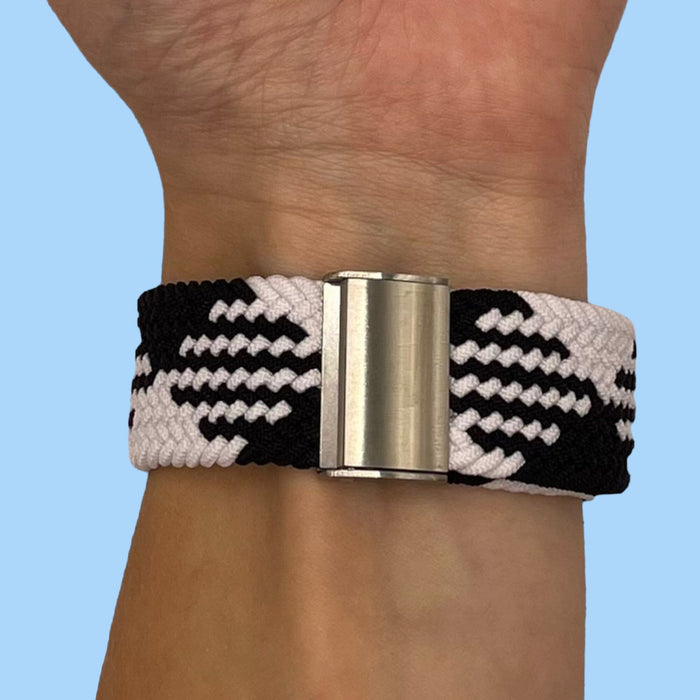 white-black-huawei-watch-gt2e-watch-straps-nz-nylon-braided-loop-watch-bands-aus