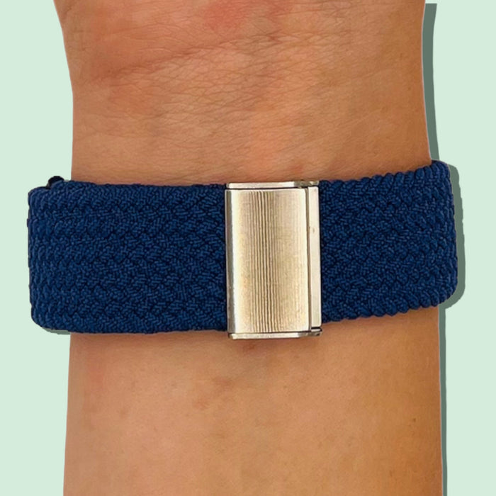 navy-blue-amazfit-20mm-range-watch-straps-nz-nylon-braided-loop-watch-bands-aus
