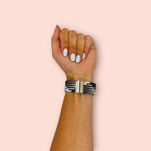 black-grey-white-3plus-vibe-smartwatch-watch-straps-nz-nylon-braided-loop-watch-bands-aus