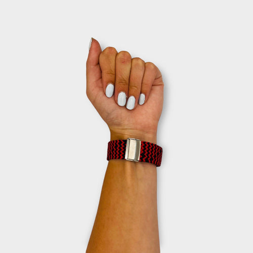 black-red-zig-3plus-vibe-smartwatch-watch-straps-nz-nylon-braided-loop-watch-bands-aus