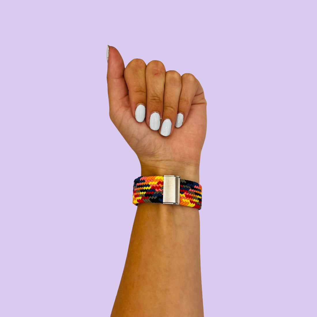 colourful-2-garmin-forerunner-265-watch-straps-nz-nylon-braided-loop-watch-bands-aus-995760