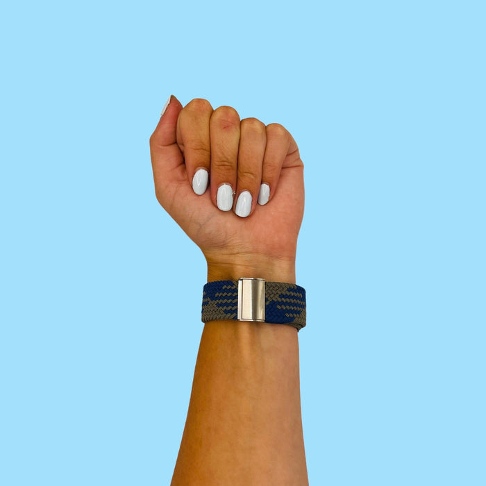 blue-green-3plus-vibe-smartwatch-watch-straps-nz-nylon-braided-loop-watch-bands-aus