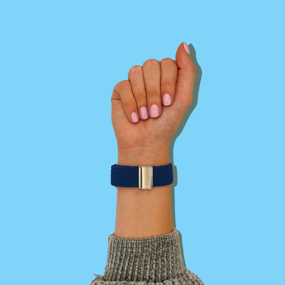 navy-blue-samsung-galaxy-watch-4-classic-(42mm-46mm)-watch-straps-nz-nylon-braided-loop-watch-bands-aus-995721