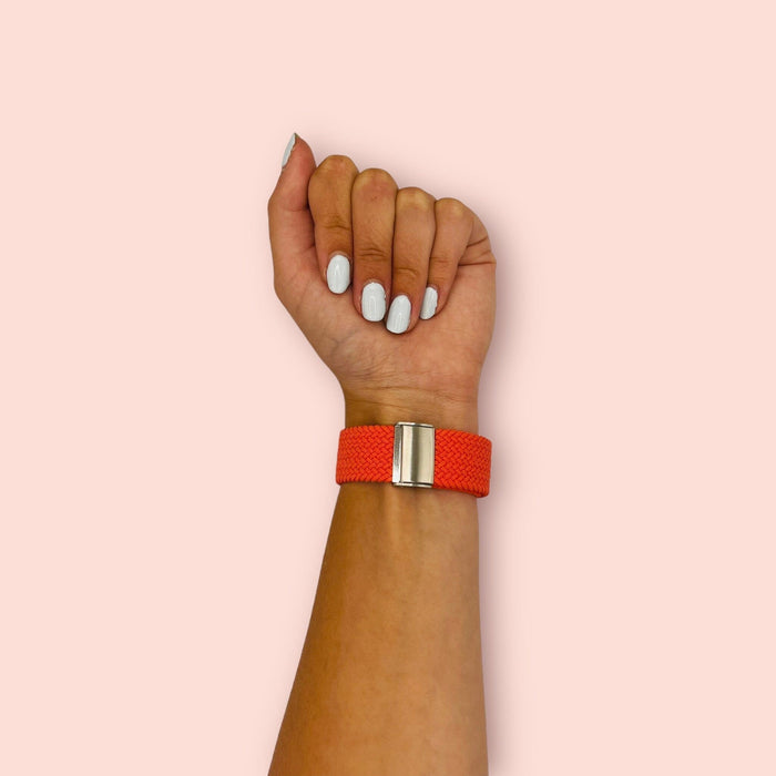 white-pink-nokia-steel-hr-(40mm)-watch-straps-nz-nylon-braided-loop-watch-bands-aus