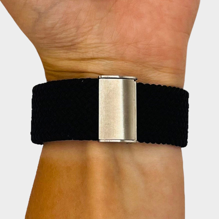 black-coros-apex-46mm-apex-pro-watch-straps-nz-nylon-braided-loop-watch-bands-aus