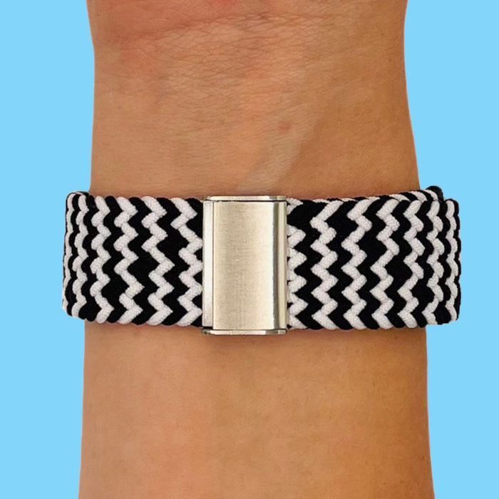 black-white-zig-polar-vantage-m-watch-straps-nz-nylon-braided-loop-watch-bands-aus