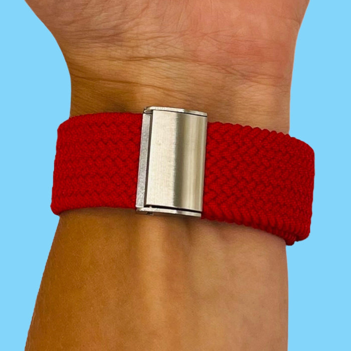 red-huawei-honor-s1-watch-straps-nz-nylon-braided-loop-watch-bands-aus