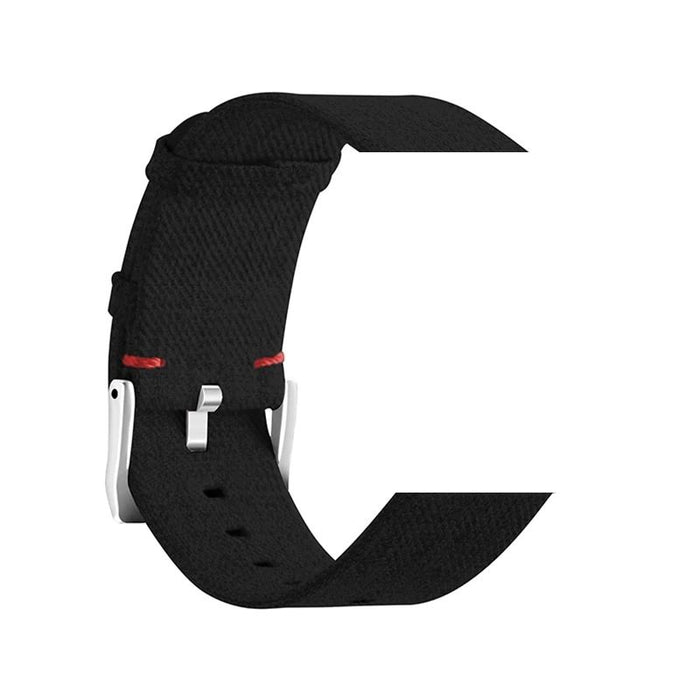 black-fitbit-charge-5-watch-straps-nz-canvas-watch-bands-aus