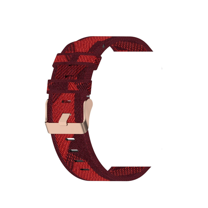red-pattern-suunto-vertical-watch-straps-nz-canvas-watch-bands-aus