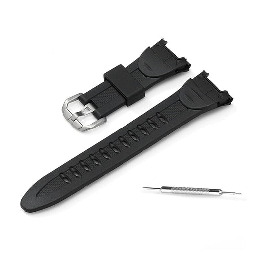 Black Silicone Watch Straps Compatible with the Casio Protrek PRG-50 & PRG-60 NZ