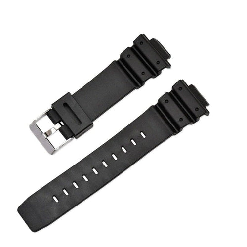 Black Silicone Watch Straps Compatible with the Casio G-Shock J1 9052 16mm NZ