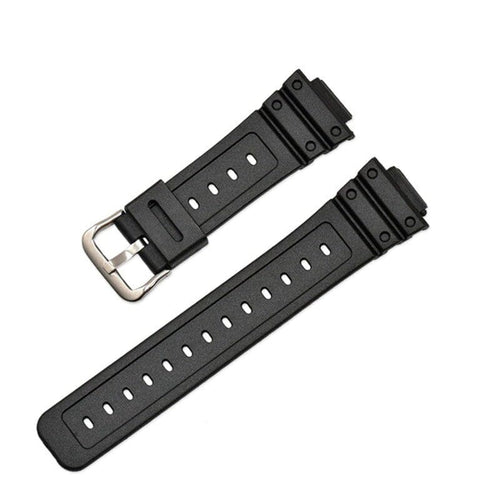 Black Silicone Watch Straps Compatible with the Casio G-Shock J2 5600 16mm NZ