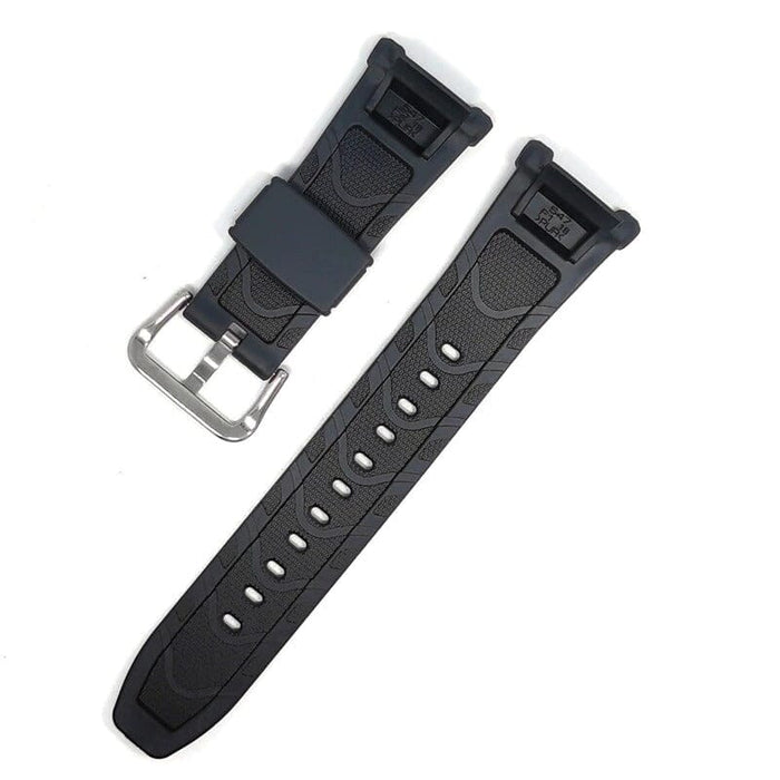 Black Silicone Watch Straps Compatible with the Casio Protrek PRG-40 & PRG-240 Range NZ