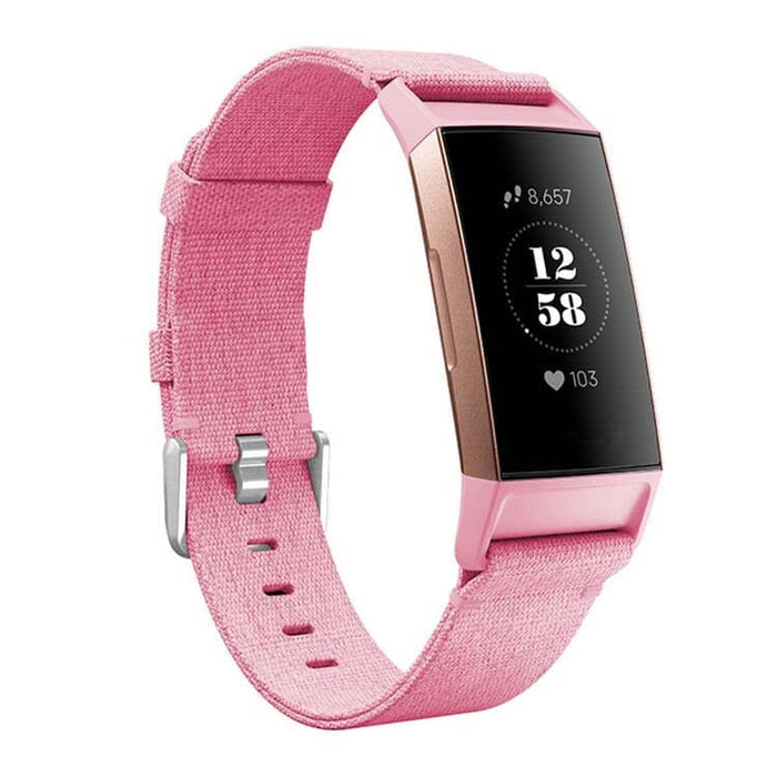 Fitbit Charge 4 3 2 Pink Rose Gold Color Modern Bracelet for