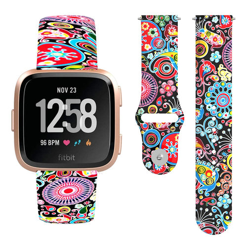 fitbit-sense-watch-straps-nz-versa-3-pattern-watch-bands-aus-colourful-swirl