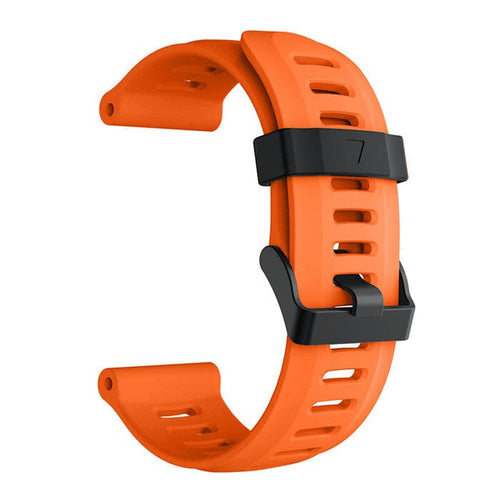 Orange Replacement Silicone Watch straps compatible with the Garmin Fenix 3 NZ