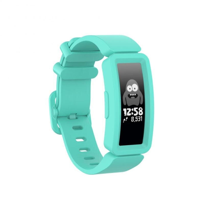 Red with Green Buckle Replacement Watch Straps Compatible with the Fitbit Ace 2 NZ