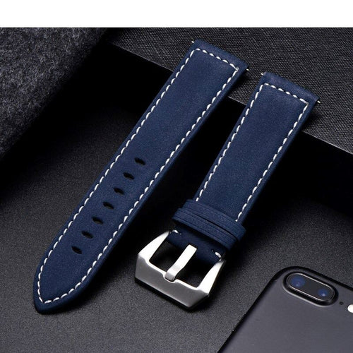 blue-silver-buckle-huawei-watch-gt3-42mm-watch-straps-nz-retro-leather-watch-bands-aus