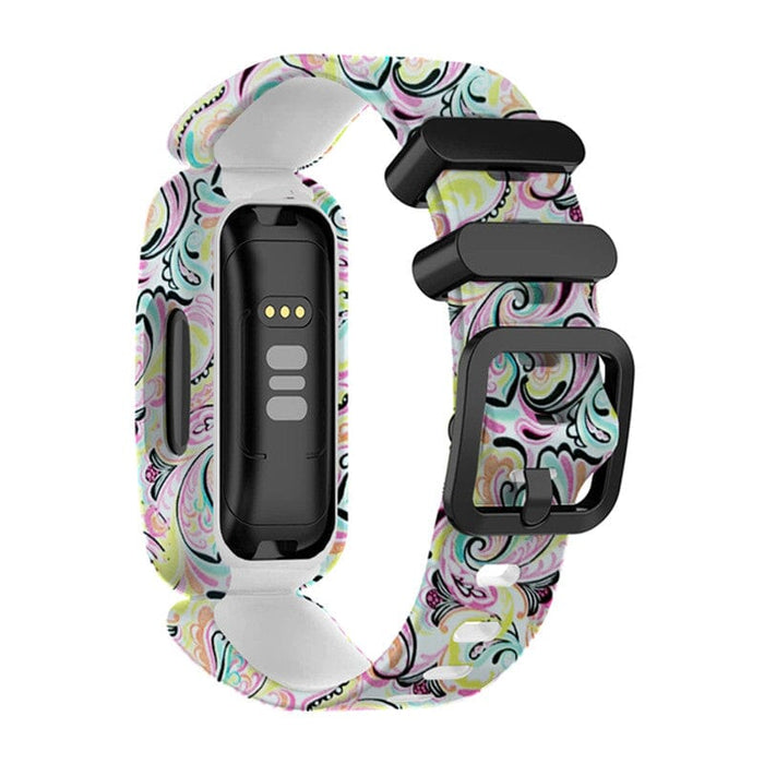 Galaxy Silicone Pattern Fitbit Ace 3 compatible Watch Straps NZ