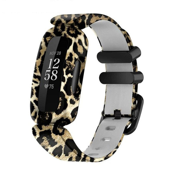 Camo Silicone Pattern Fitbit Ace 3 compatible Watch Straps NZ