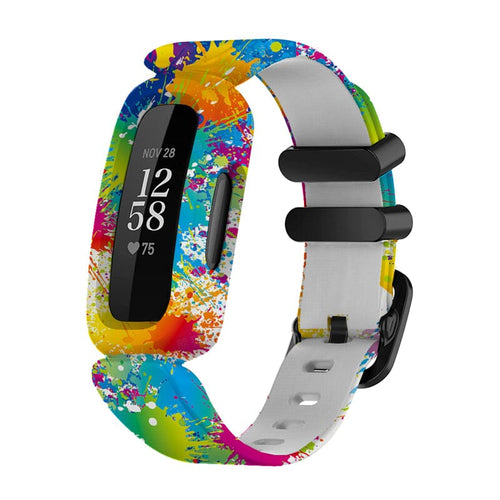 Leopard Silicone Pattern Fitbit Ace 3 compatible Watch Straps NZ