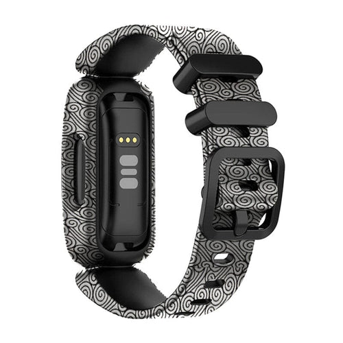 Silicone Pattern Fitbit Ace 3 compatible Watch Straps NZ