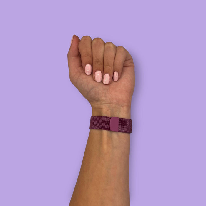 purple-metal-garmin-approach-s42-watch-straps-nz-milanese-watch-bands-aus