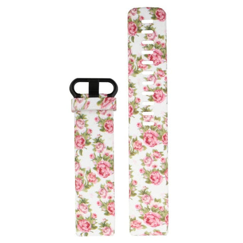 11 - Flowers Replacement Pattern Watch Straps compatible with the Fitbit Charge 3 & Charge 4 NZ