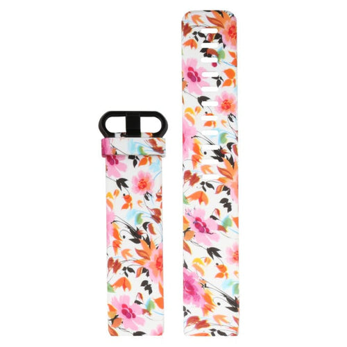 9 - Petit Flowers Replacement Pattern Watch Straps compatible with the Fitbit Charge 3 & Charge 4 NZ