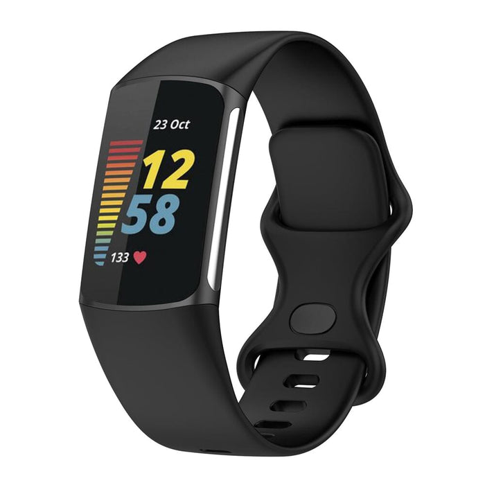 fitbit-charge-5-watch-straps-nz-silicone-watch-bands-aus-black