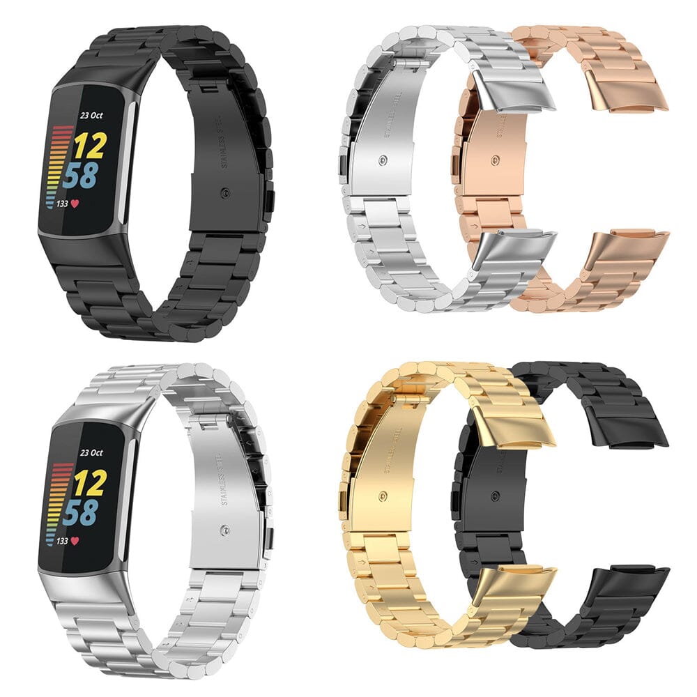 Fitbit Charge 5 Stainless Steel Metal Watch Straps Bands NZ — Equipo