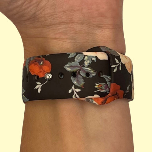 fitbit-sense-watch-straps-nz-versa-3-pattern-watch-bands-aus-flowers-black