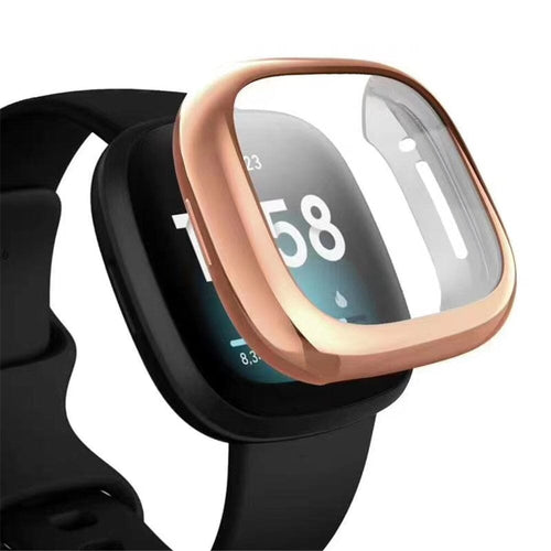 Silver Screen Protection Case Compatible with the Fitbit Versa 3 & Fitbit Sense NZ