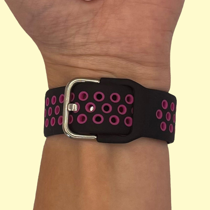black-and-purple-coros-vertix-2-watch-straps-nz-silicone-sports-watch-bands-aus
