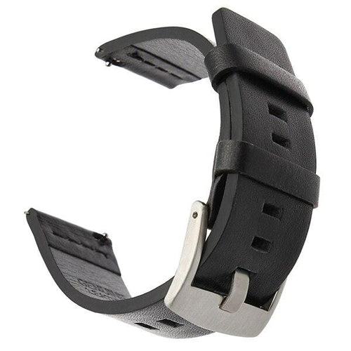 black-silver-buckle-samsung-galaxy-watch-6-(40mm)-watch-straps-nz-leather-watch-bands-aus