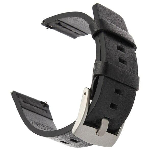 black-silver-buckle-samsung-galaxy-watch-4-(40-44mm)-watch-straps-nz-leather-watch-bands-aus