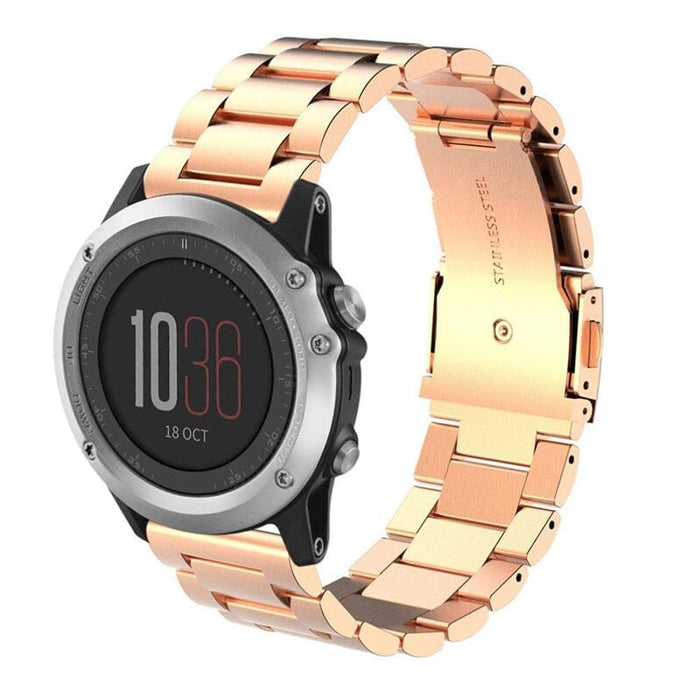 Replacement Garmin Fenix Stainless Steel Metal Watch Straps