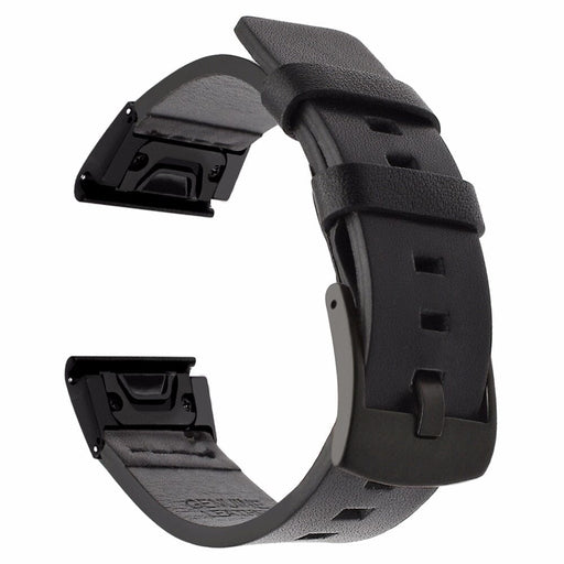 black-garmin-instinct-2-watch-straps-nz-leather-watch-bands-aus