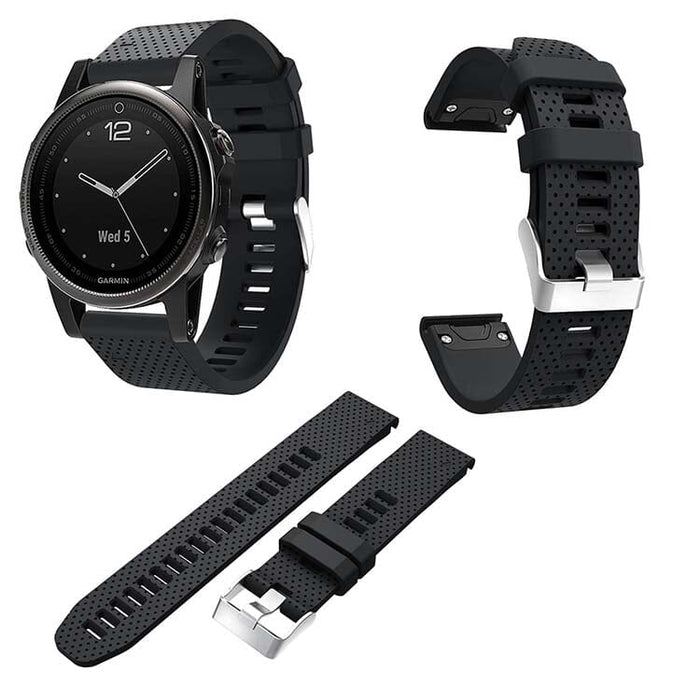 black-garmin-instinct-watch-straps-nz-silicone-watch-bands-aus