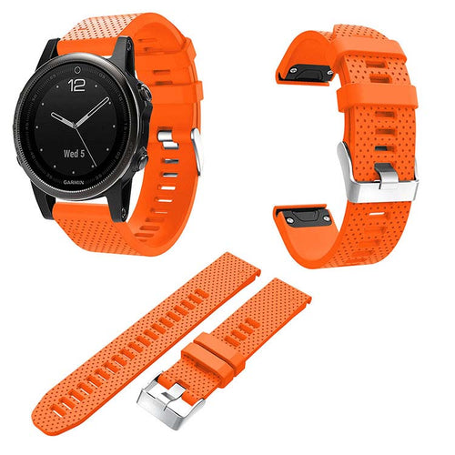orange-garmin-fenix-5-watch-straps-nz-silicone-watch-bands-aus