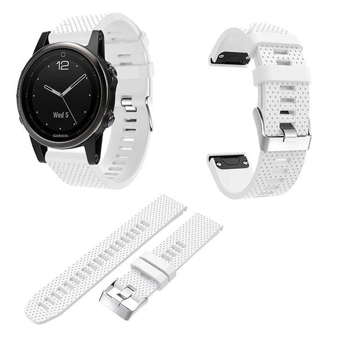 white-garmin-fenix-5-watch-straps-nz-silicone-watch-bands-aus
