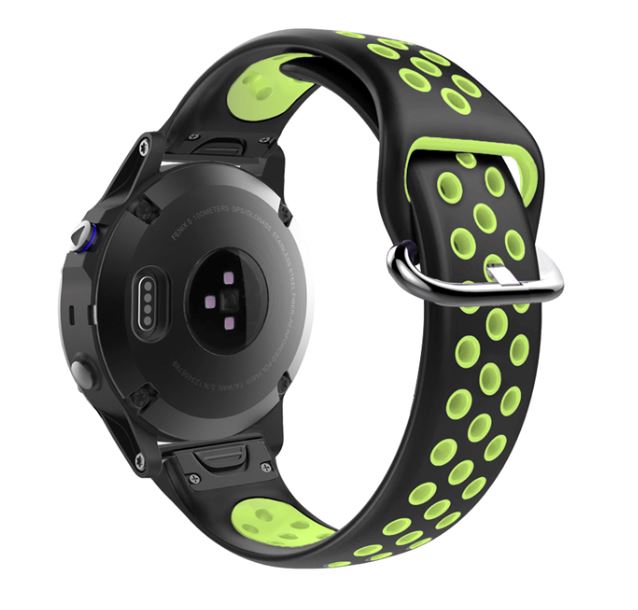 black-and-green-garmin-fenix-5x-watch-straps-nz-silicone-sports-watch-bands-aus
