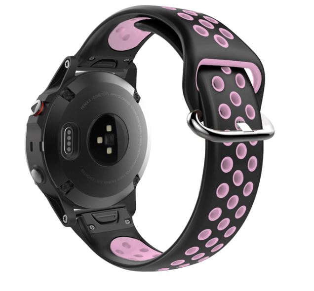 black-and-pink-garmin-fenix-5x-watch-straps-nz-silicone-sports-watch-bands-aus