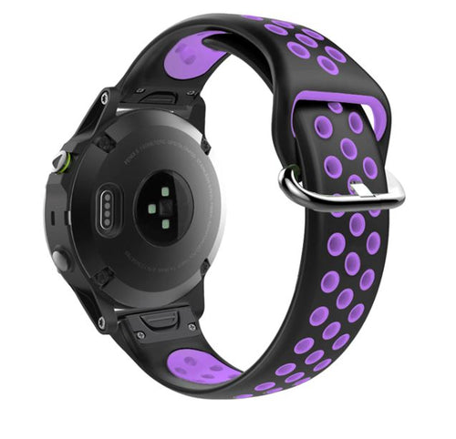 black-and-purple-garmin-fenix-7-watch-straps-nz-silicone-sports-watch-bands-aus
