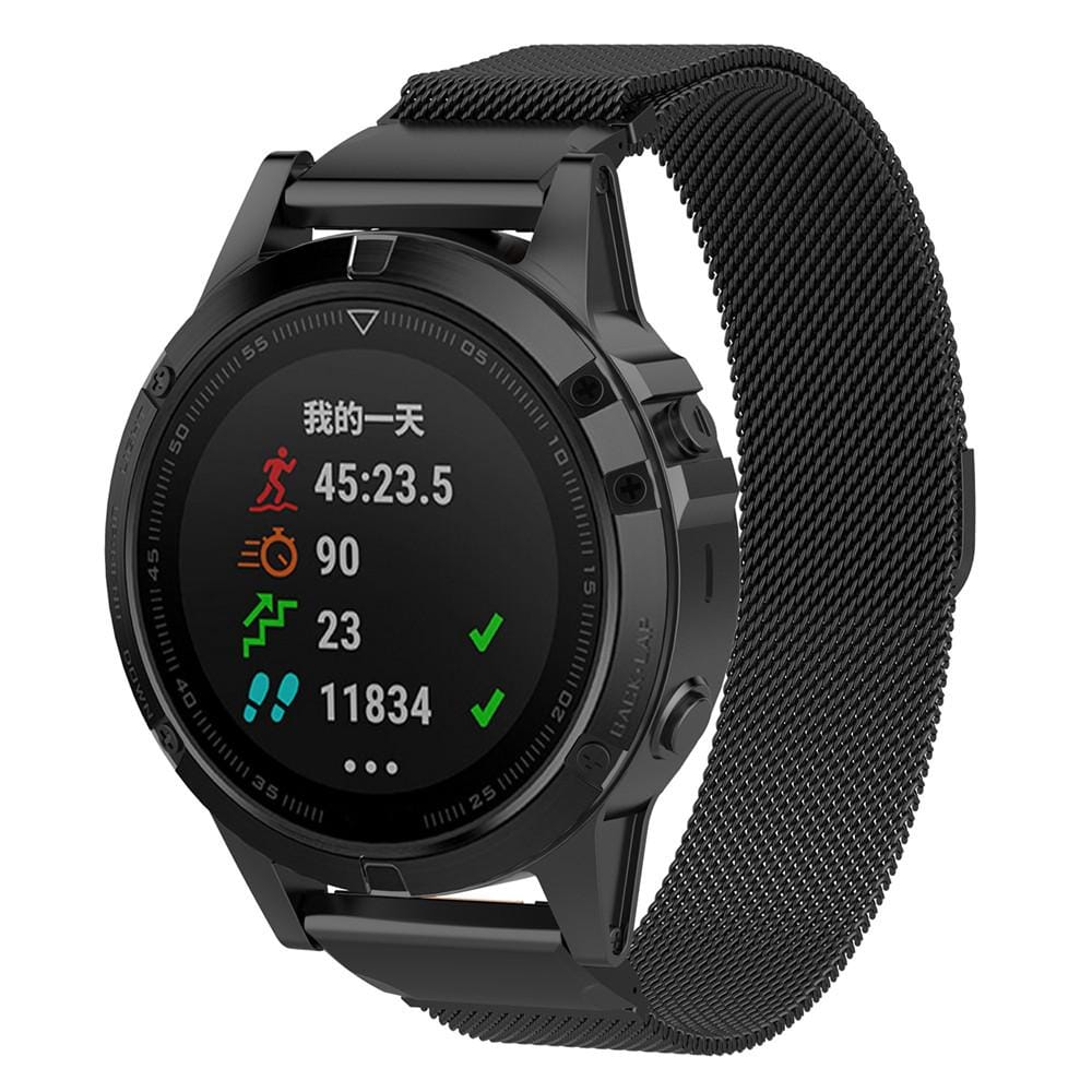 black-garmin-fenix-9-(51mm)-watch-straps-nz-milanese-watch-bands-aus