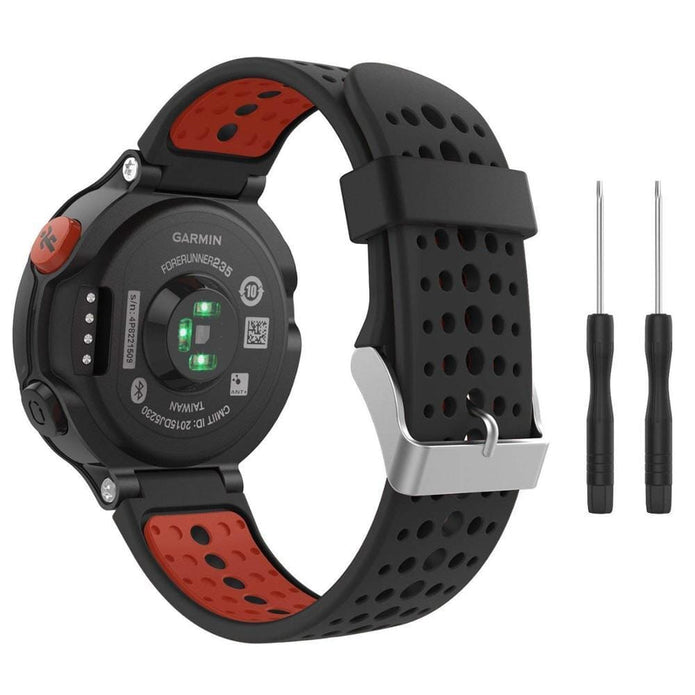 Lot De 6 Boucles En Silicone Noir Pour Bracelet Garmin 22 Mm - Rechange Pour Forerunner 235, 735XT, Etc. - 2