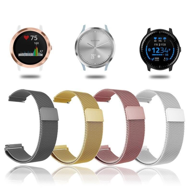 black-metal-huawei-gt2-42mm-watch-straps-nz-milanese-watch-bands-aus